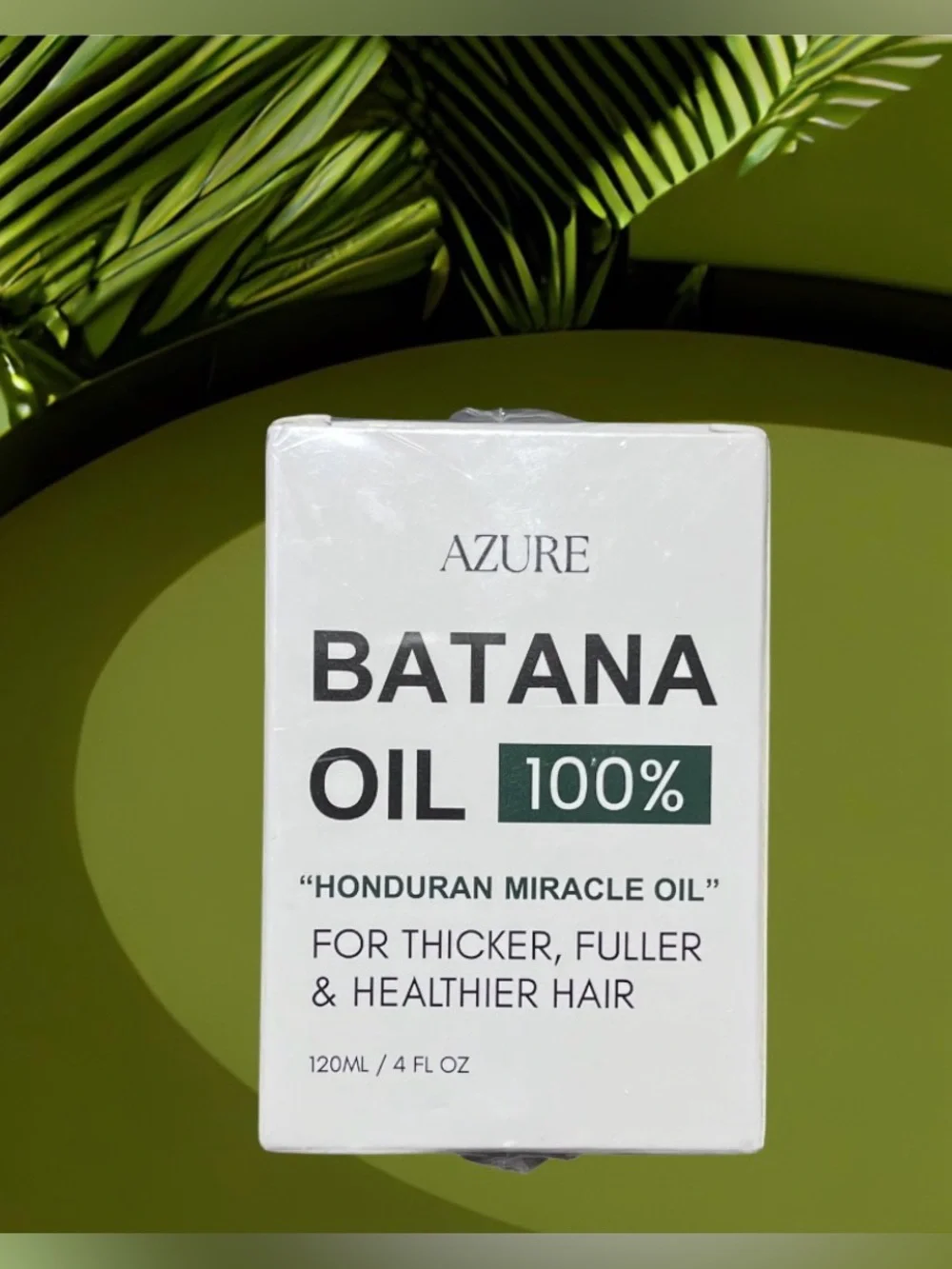 Azure Batana Oil 100% Honduran Miracle Oil for Thicker Hair -  4 Fl Oz ( 1 Pack)